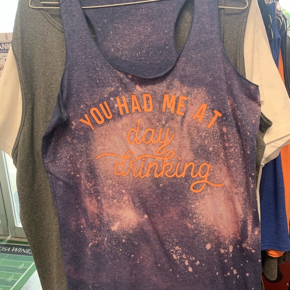 Tops - Purple and Pink Graphic Tank Top